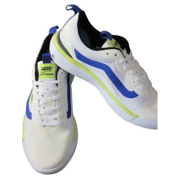 Vans Women's UltraRange Exo True White Multi Blue Green Striped Shoes Sizes NIB - Picture 4 of 5